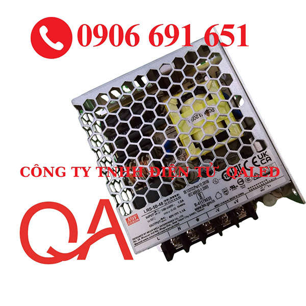 Nguồn Meanwell LRS-50-48 - LED QALED - Công Ty Trách Nhiệm Hữu Hạn Điện Tử QALED